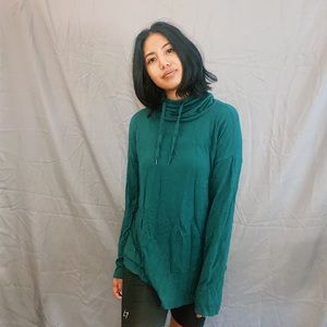 Green long-sleeve hoodie